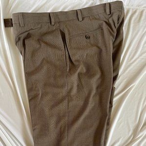 LIKE NEW - Lauren by Ralph Lauren Men's Plaid Beige Dress Pant - Size 36x32